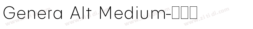 Genera Alt Medium字体转换 Genera Alt Medium字体转换